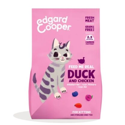 Edgard & Cooper Kitten - Kip & Eend  2 kg