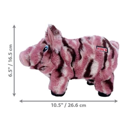 Kong Low Stuff Stripes Pig Medium - Afbeelding 3