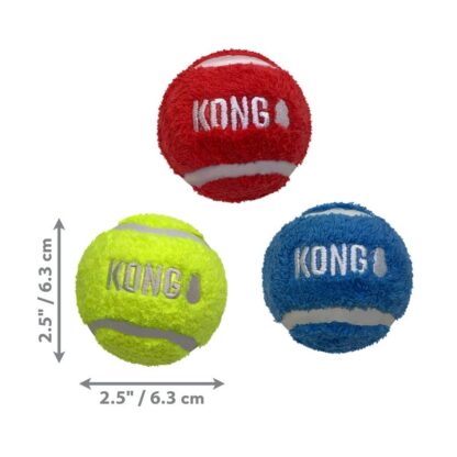 Kong Sport Softies Balls 3 stuks assortie medium - Afbeelding 3