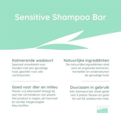 Greenfields Sensitive Shampoo Bar  Hond - Afbeelding 3