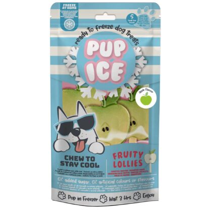 Pup Ice Hondenijsje 
Fruit Lollie Appel pak a 3 stuks - Afbeelding 2