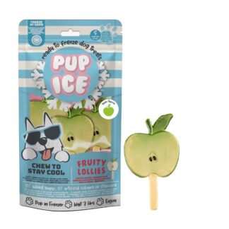 Pup Ice Hondenijsje 
Fruit Lollie Appel pak a 3 stuks