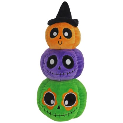 Halloween Pompoen Trio Oranje/Paars/Groen 28cm
