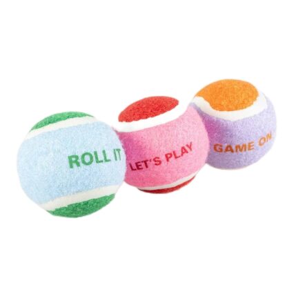 Kleurrijke Tennisballen à 3 stuks - Afbeelding 2