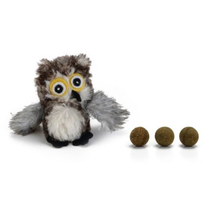 Beeztees Uil Incl. Catnipballen 9,5 cm