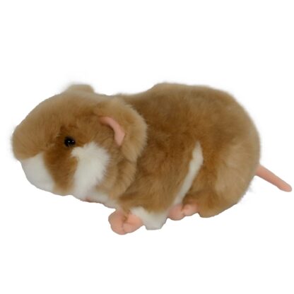Boony Natural Decorations Cavia Pluche liggend wit/bruin 18cm - Afbeelding 2