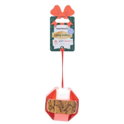 Kerstbal Catnip Cookies met Kip en Tonijn  Kattensnack  30 gram