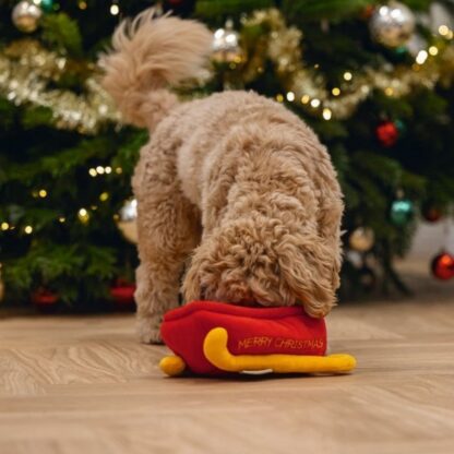 Hide and Seek Kerstslee  Pluche Rood - Afbeelding 3