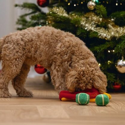 Hide and Seek Kerstslee  Pluche Rood - Afbeelding 4