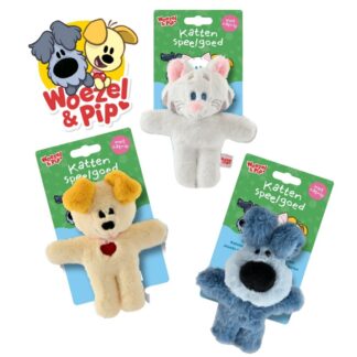 Woezel & Pip Pluche Kattenspeeltjes Catnip + Ritsel 14cm