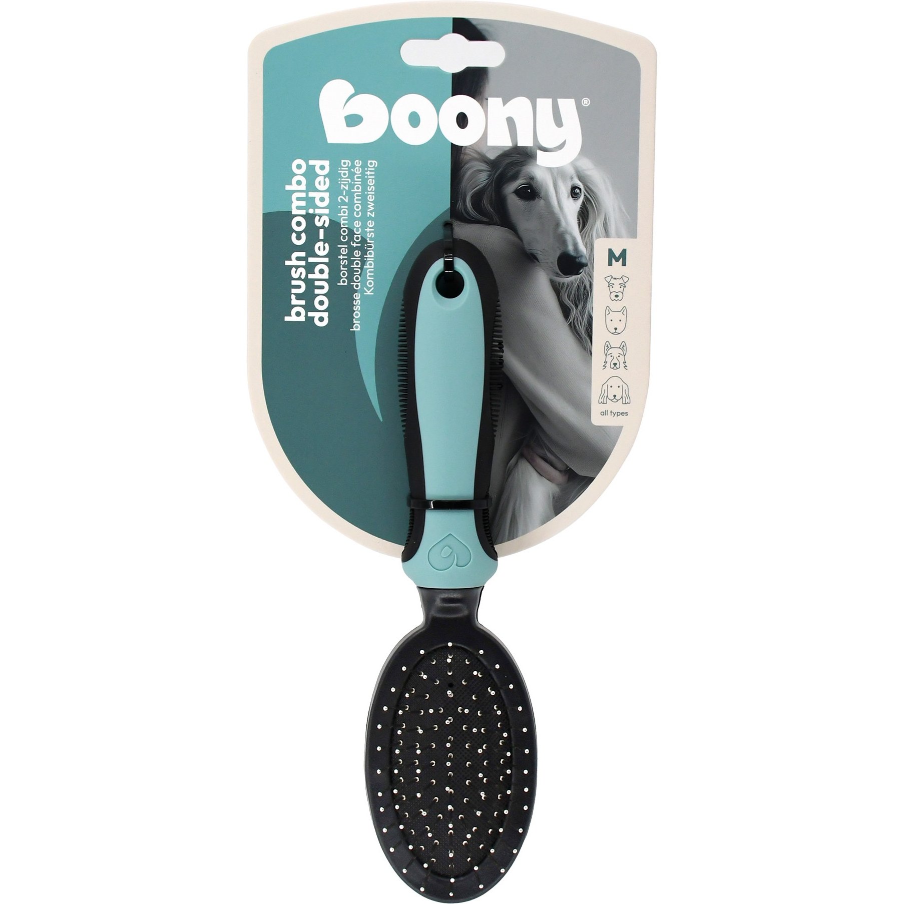 Boony Borstel Hond Combi 2 Zijdig Medium