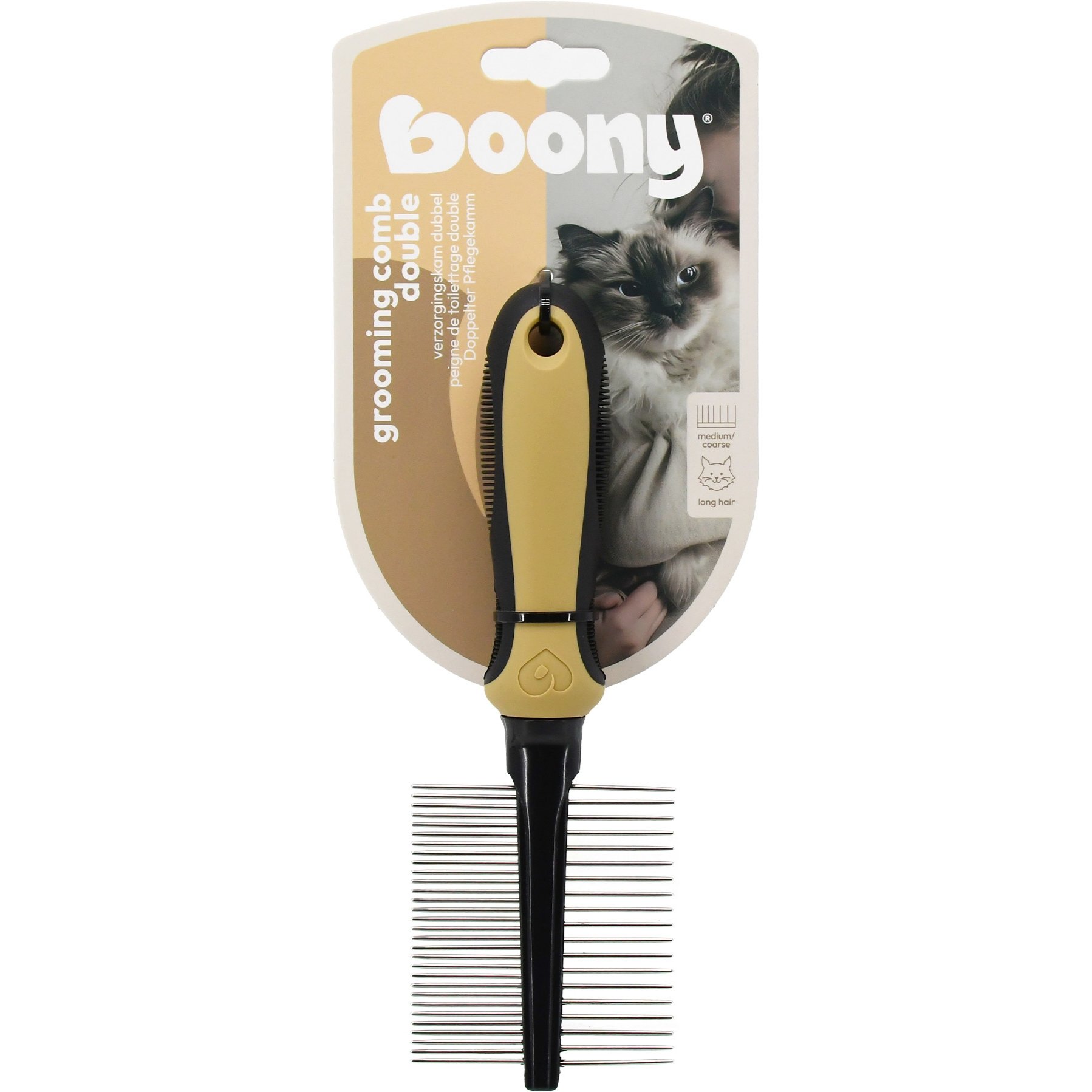 Boony Verzorgingskam Kat Dubbel Middel/Grof