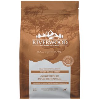Riverwood Adult
Small Breed Gans & Eend met Kwartel 2 kg