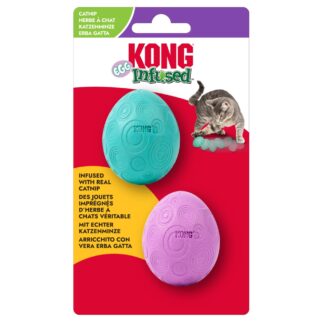 Kong Kat Infused Catnip Egg pak a 2 stuks