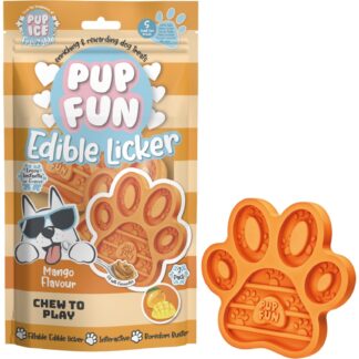 Pup Ice Edible Lickers Paw Mango pak a 2 stuks