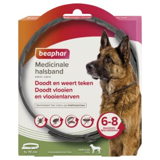 Beaphar Medicinale Halsband Hond vanaf 8kg 1st